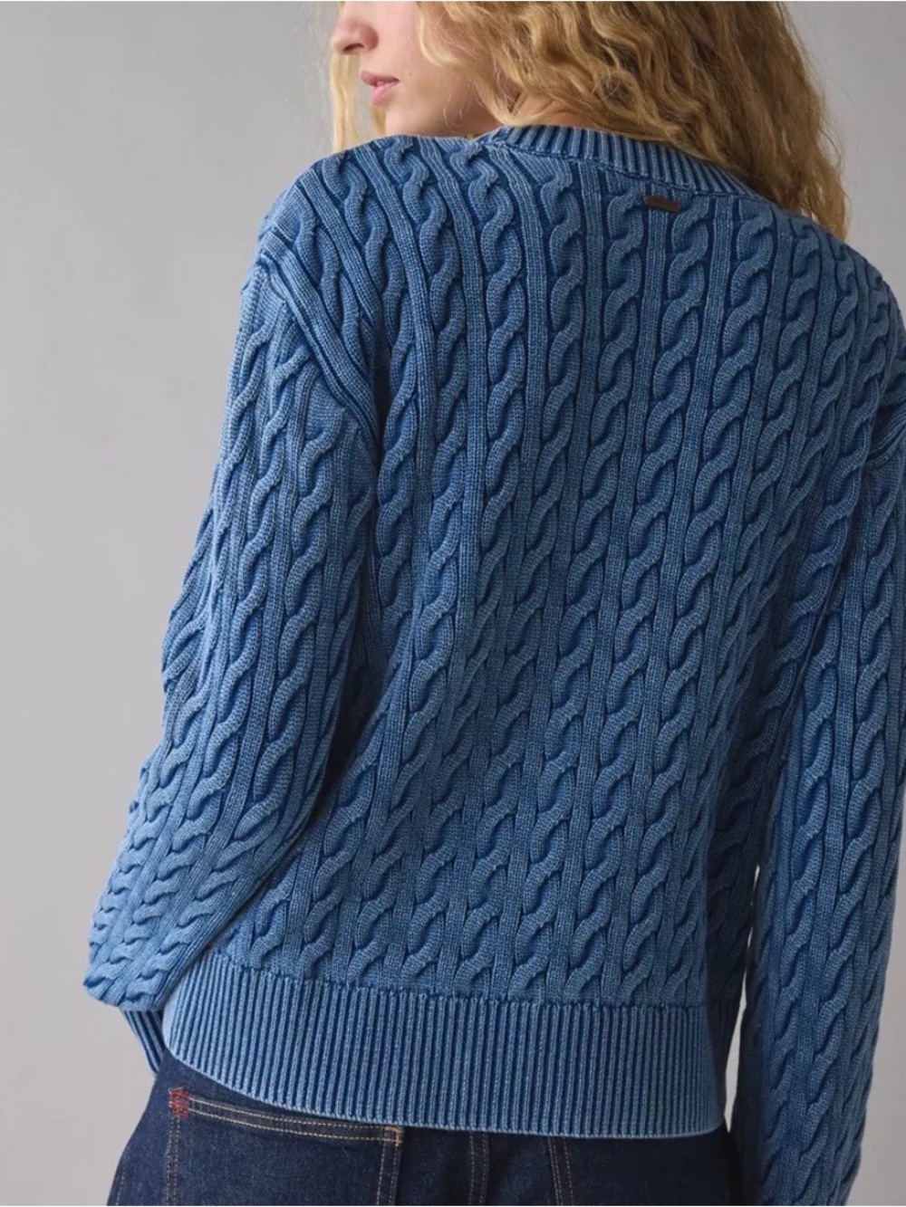 Levi's® Boyfriend Cable Knit Pullover Sweater Size XL - Picture 2 of 8